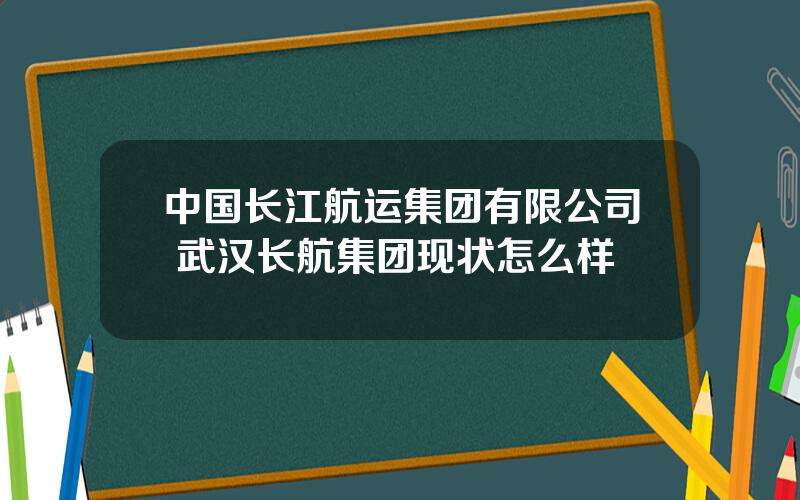 中国长江航运集团有限公司 武汉长航集团现状怎么样